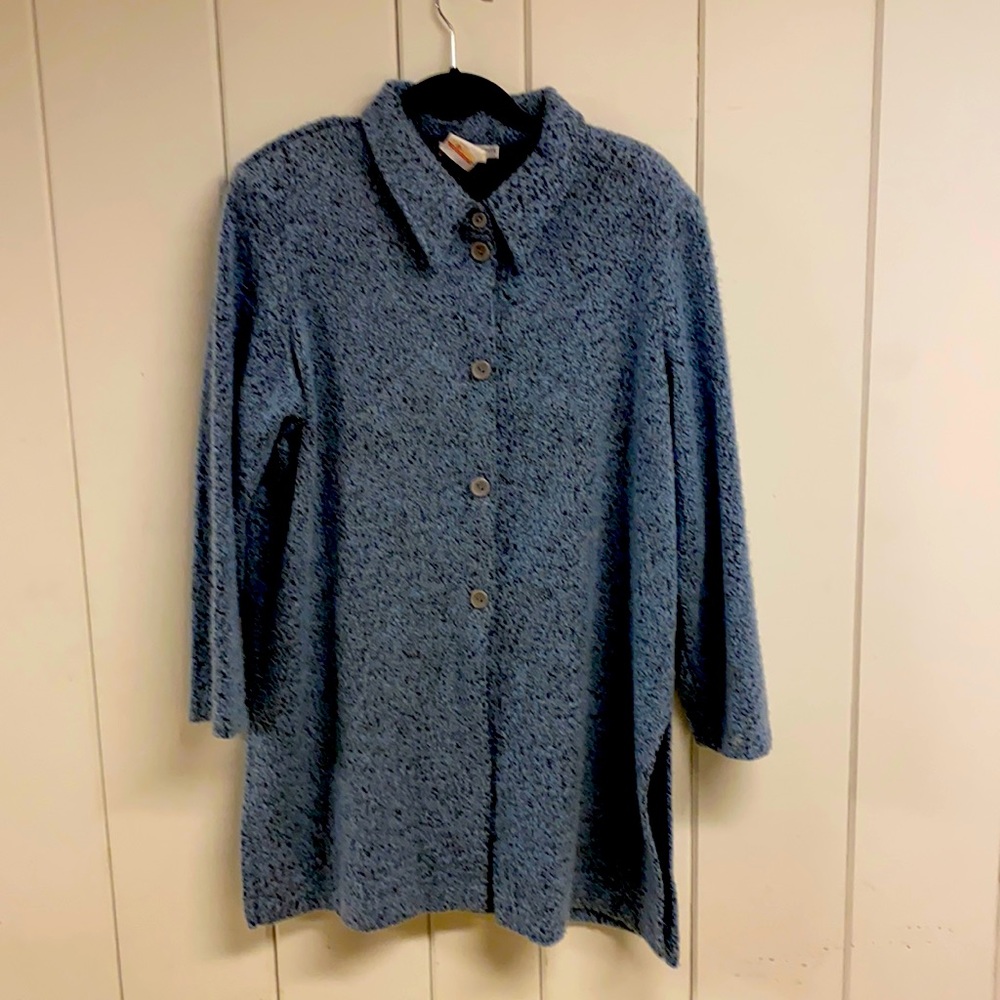 Acrylic woven designer coat. Size XL